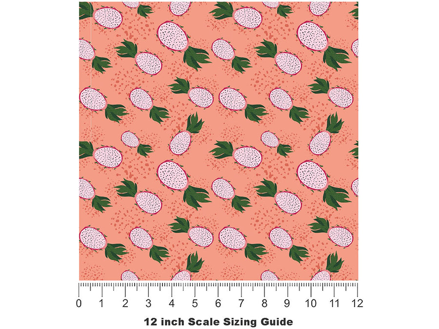 Delightful Treat Fruit Vinyl Film Pattern Size 12 inch Scale~Rwraps Delightful Treat Fruit Sizing Chart~2
