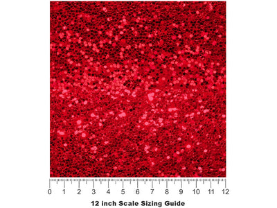 DeLong Star Gemstone Vinyl Film Pattern Size 12 inch Scale~Rwraps DeLong Star Gemstone Sizing Chart~2