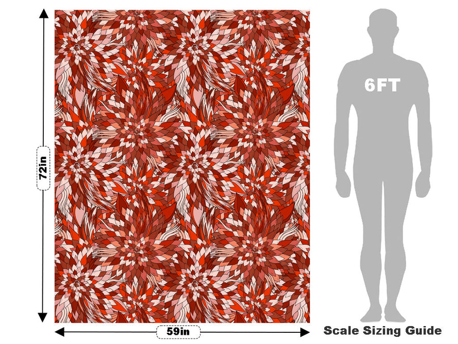 Demeters Sadness Floral Vehicle Wrap Scale~Rwraps Series 914 Demeters Sadness Floral Measurements~1