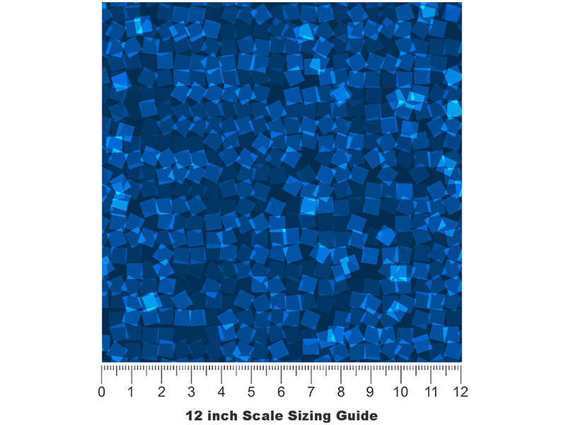 Denim Jeans Pixel Vinyl Film Pattern Size 12 inch Scale~Rwraps Denim Jeans Pixel Sizing Chart~2