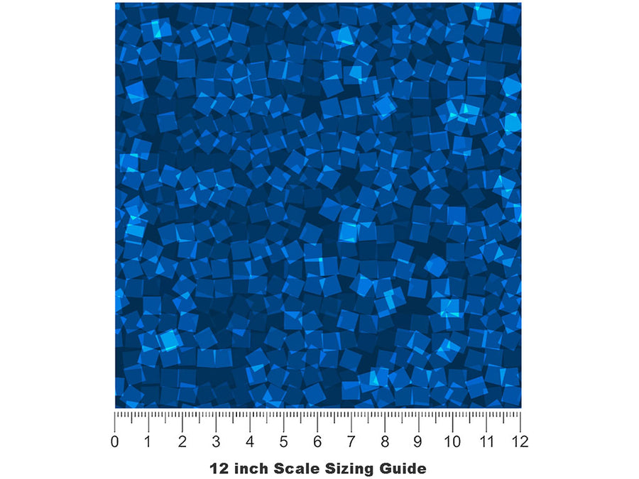 Denim Jeans Pixel Vinyl Film Pattern Size 12 inch Scale~Rwraps Denim Jeans Pixel Sizing Chart~2