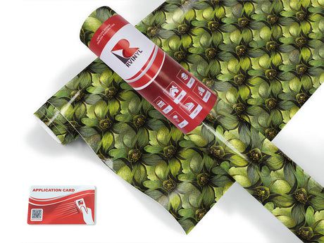 dense foliage floral Craft Vinyl Roll