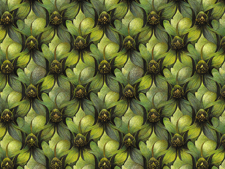 Dense Foliage Floral Vinyl Wrap Pattern~Rwraps Series 914 Digitally Printed Vinyl Wrap~0