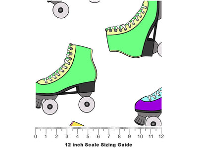 Derby Girl Sport Vinyl Film Pattern Size 12 inch Scale~Rwraps Derby Girl Sport Sizing Chart~2