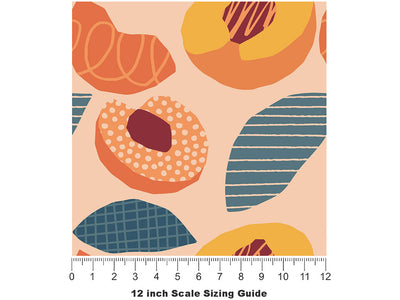 Desert Gold Fruit Vinyl Film Pattern Size 12 inch Scale~Rwraps Desert Gold Fruit Sizing Chart~2
