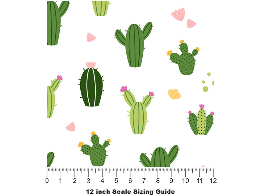 Desert Men Cacti Vinyl Film Pattern Size 12 inch Scale~Rwraps Desert Men Cacti Sizing Chart~2