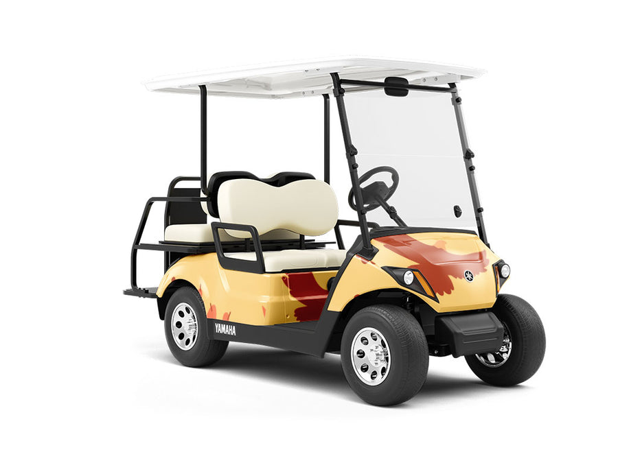 Desert Views Cowboy Wrapped Golf Cart