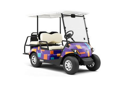 Destiny Street Abstract Wrapped Golf Cart