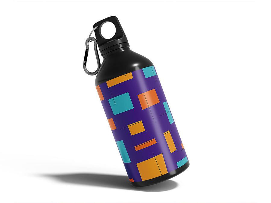 destiny street abstract geometric Water Bottle DIY Stickers