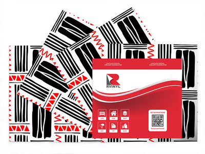 devil inside abstract geometric Craft Vinyl Sheet Pack
