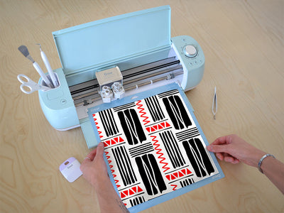 devil inside abstract geometric Cricut Compatible Vinyl
