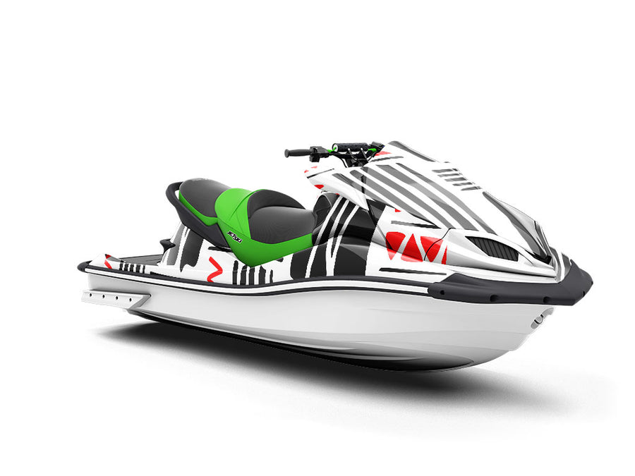 Devil Inside Abstract Jet Ski Vinyl Customized Wrap