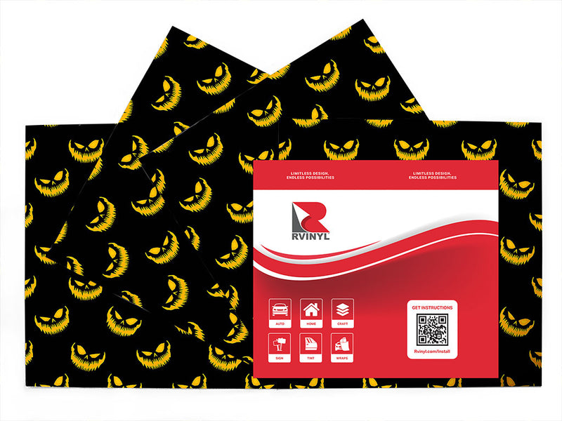 devil night halloween Craft Vinyl Sheet Pack