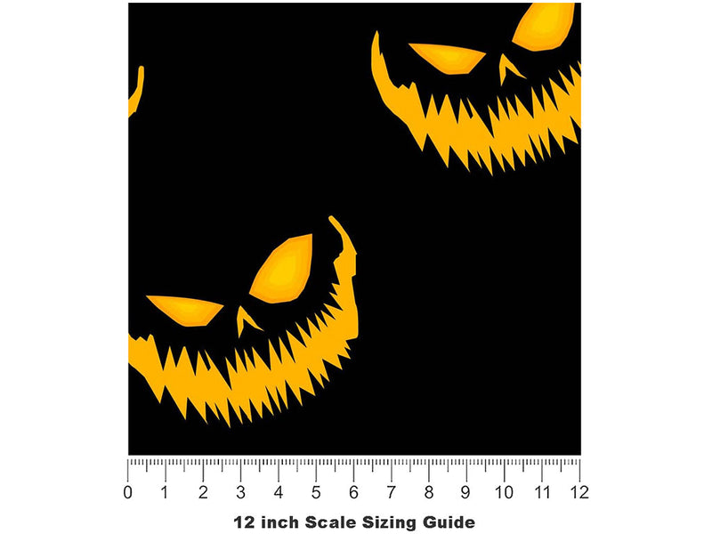 Devil Night Halloween Vinyl Film Pattern Size 12 inch Scale~Rwraps Devil Night Halloween Sizing Chart~2