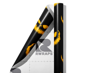Devil Night Halloween Wrap Film Sheets~Rwraps Series 914 Devil Night Halloween Scrolled Sheet~3