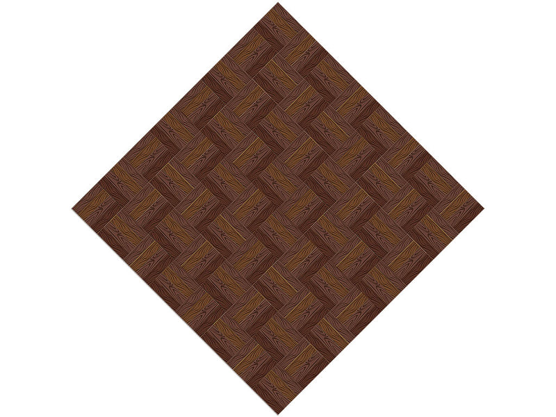 Diagonal Webbing Wooden Parquet Vinyl Wrap Pattern