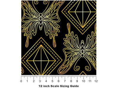 Diamond Haze Bug Vinyl Film Pattern Size 12 inch Scale~Rwraps Diamond Haze Bug Sizing Chart~2