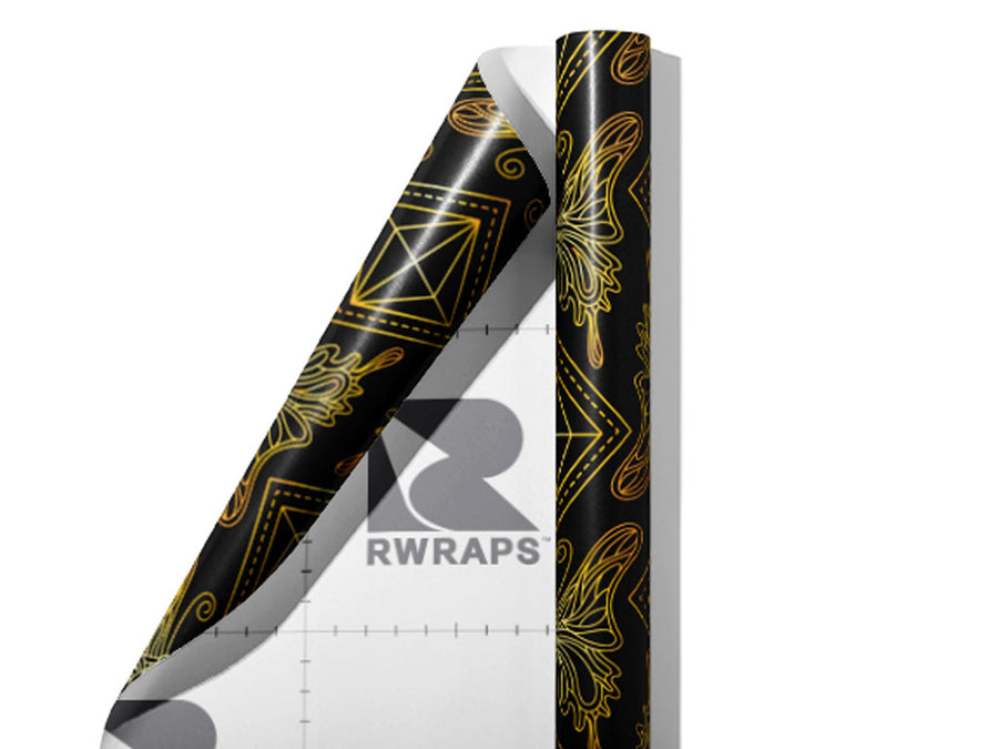 Diamond Haze Bug Wrap Film Sheets~Rwraps Series 914 Diamond Haze Bug Scrolled Sheet~3