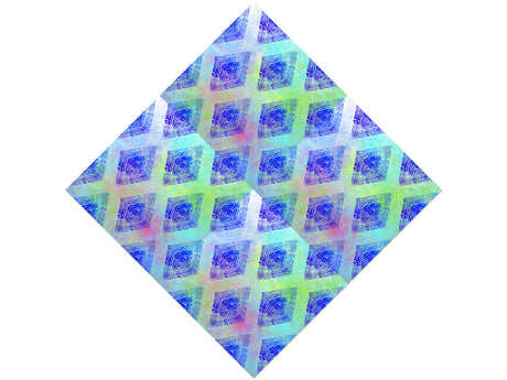 Diamond Ocean Tie Dye Vinyl Wrap Pattern