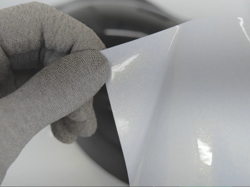 Diamond White Glitter Vinyl Sheet