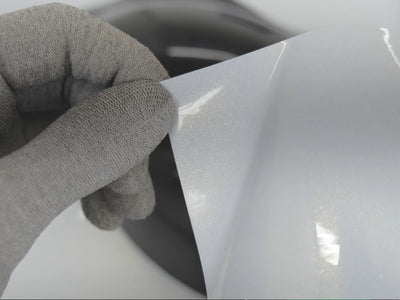 Diamond White Glitter Vinyl Sheet