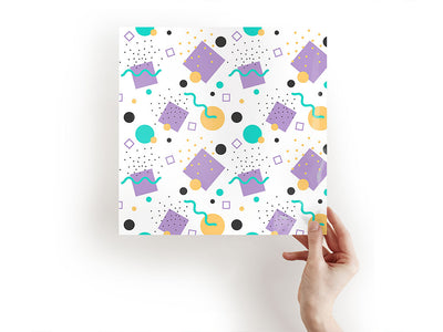 dice king abstract geometric Craft Sheets