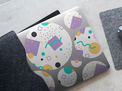 dice king abstract geometric DIY Laptop Stickers