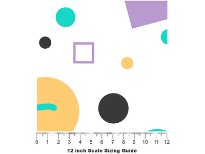 Dice King Abstract Vinyl Film Pattern Size 12 inch Scale~Rwraps Dice King Abstract Sizing Chart~2