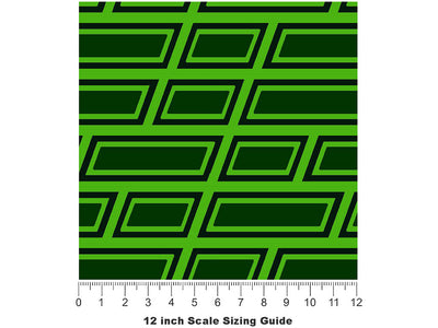 Digital  Brick Vinyl Film Pattern Size 12 inch Scale~Rwraps Digital  Brick Sizing Chart~3