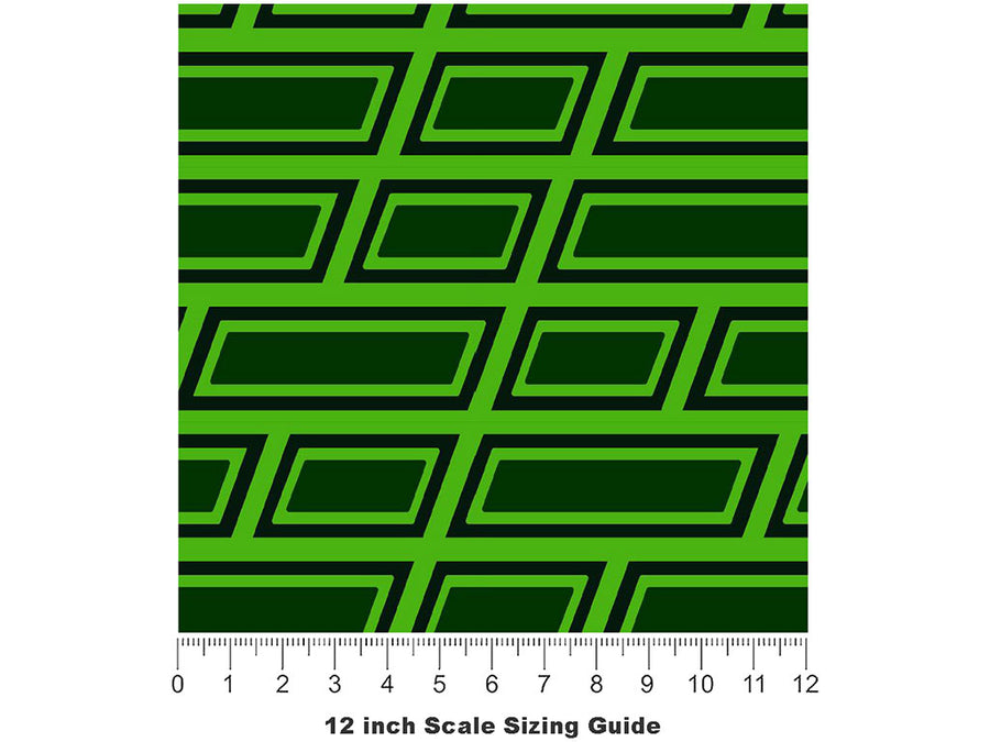 Digital  Brick Vinyl Film Pattern Size 12 inch Scale~Rwraps Digital  Brick Sizing Chart~3