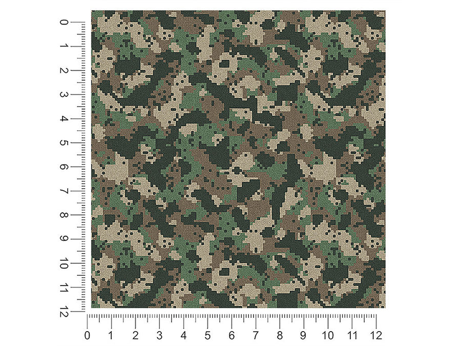 digital fabric camouflage 1ft x 1ft Craft Sheets