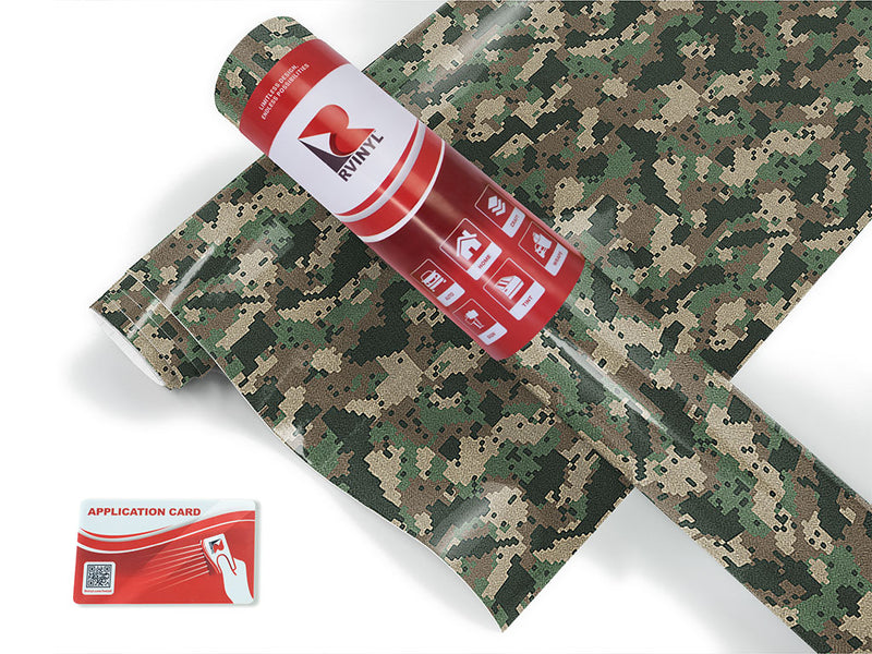 digital fabric camouflage Craft Vinyl Roll