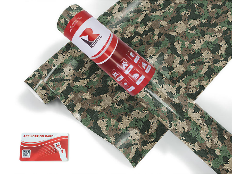 digital fabric camouflage Craft Vinyl Roll