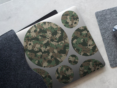 digital fabric camouflage DIY Laptop Stickers