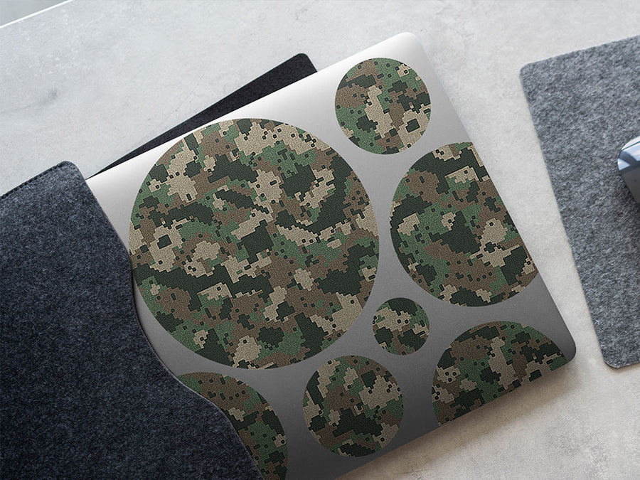 digital fabric camouflage DIY Laptop Stickers