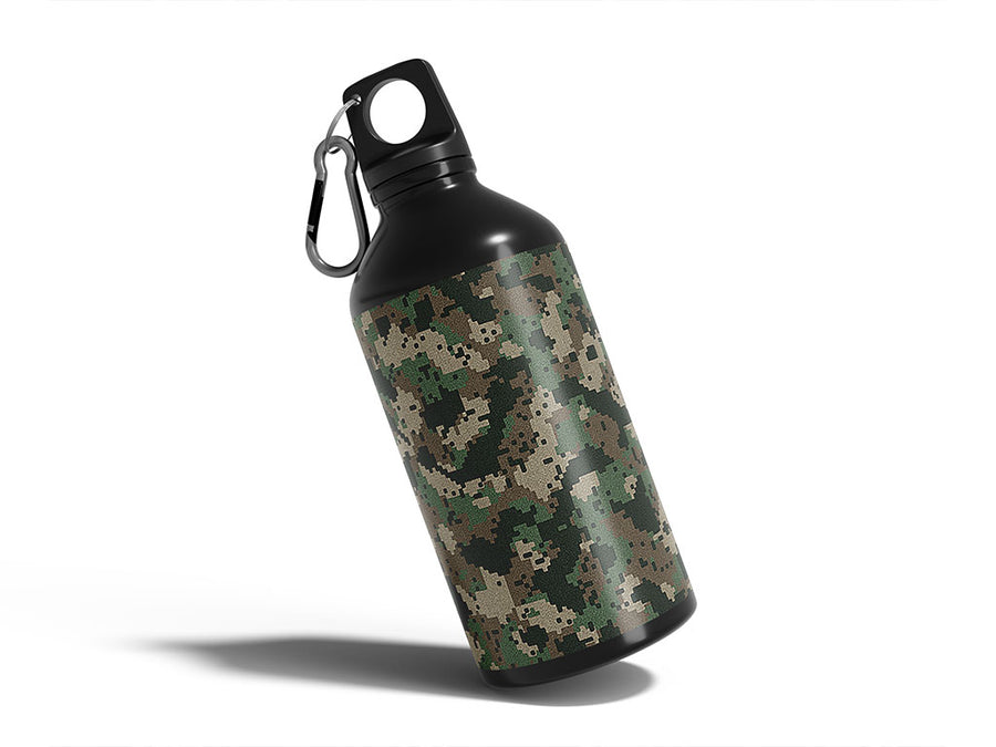 digital fabric camouflage Water Bottle DIY Stickers