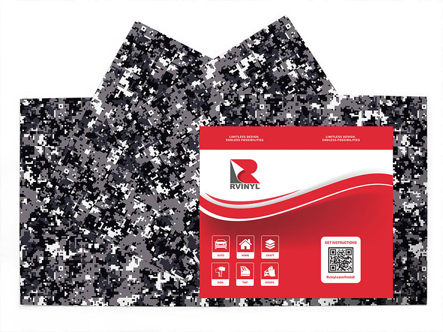 digital smoke camouflage Craft Vinyl Sheet Pack