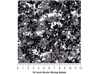 Digital Smoke Camouflage Vinyl Film Pattern Size 12 inch Scale~Rwraps Digital Smoke Camouflage Sizing Chart~3
