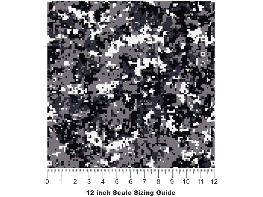 Digital Smoke Camouflage Vinyl Film Pattern Size 12 inch Scale~Rwraps Digital Smoke Camouflage Sizing Chart~3