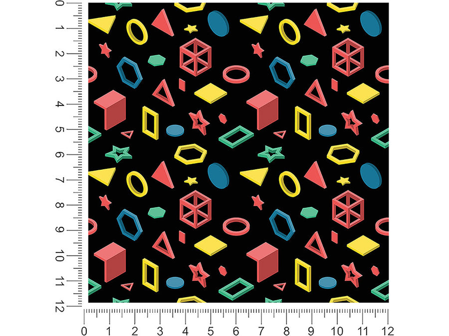 digital witness abstract geometric 1ft x 1ft Craft Sheets