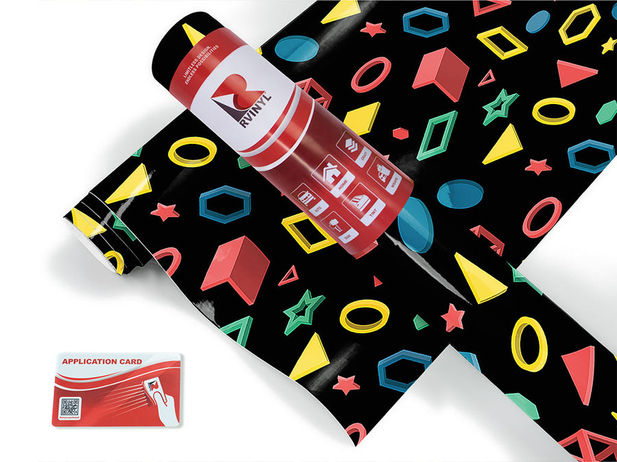 digital witness abstract geometric Craft Vinyl Roll