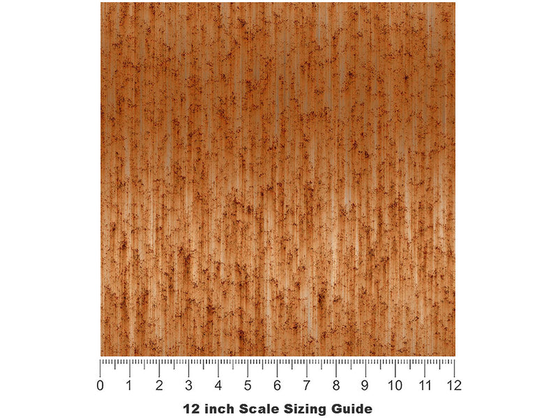 Dilapidated Forgery Rust Vinyl Film Pattern Size 12 inch Scale~Rwraps Dilapidated Forgery Rust Sizing Chart~3