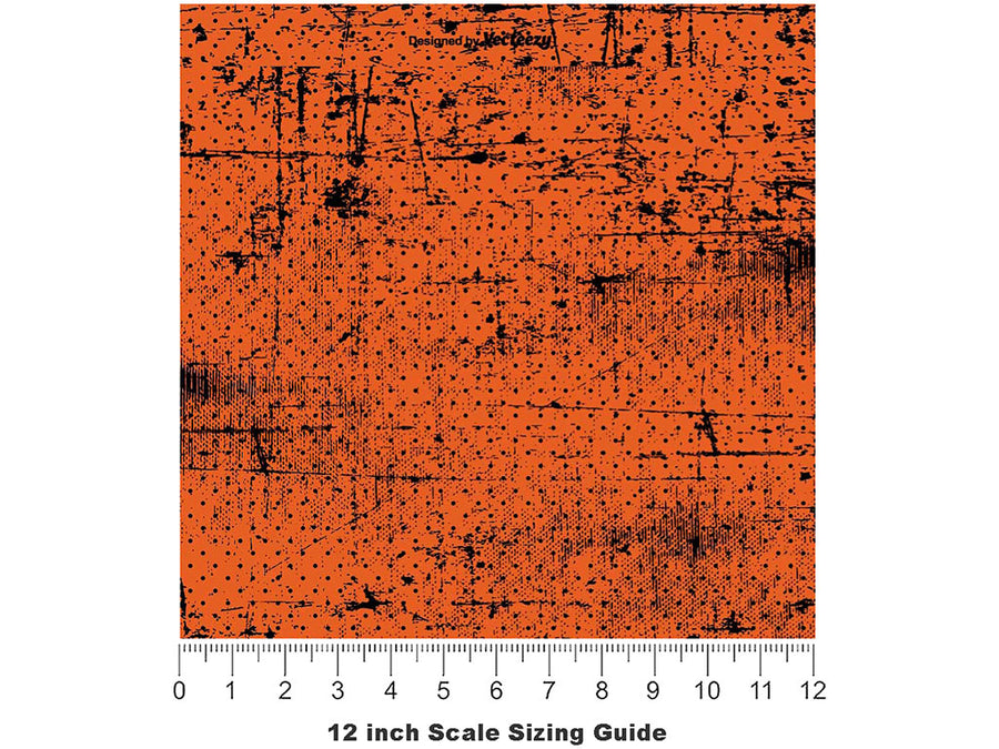 Dingy Designs Halloween Vinyl Film Pattern Size 12 inch Scale~Rwraps Dingy Designs Halloween Sizing Chart~2