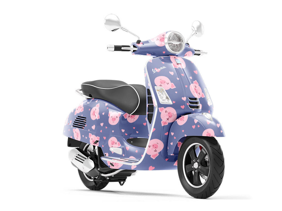 Dinner Service Animal Vespa Scooter Wrap Film