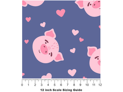 Dinner Service Animal Vinyl Film Pattern Size 12 inch Scale~Rwraps Dinner Service Animal Sizing Chart~2