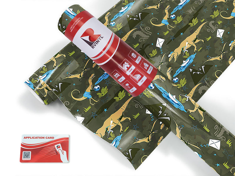 dino boys dinosaur Craft Vinyl Roll