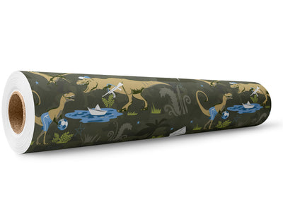 Dino Boys Dinosaur Wrap Film Wholesale Roll~Rwraps Series 914 Digitally Printed Vinyl Roll~5