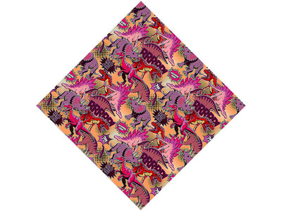 Dino Might Sticker Bomb Vinyl Wrap Pattern
