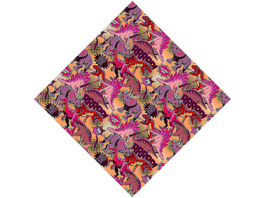 Dino Might Sticker Bomb Vinyl Wrap Pattern