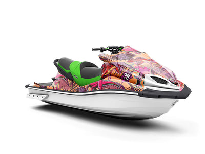 Dino Might Sticker Bomb Jet Ski Vinyl Customized Wrap